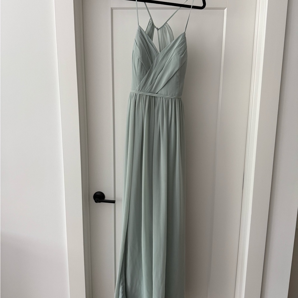 Azazie Agave Green Bridemaid Dress